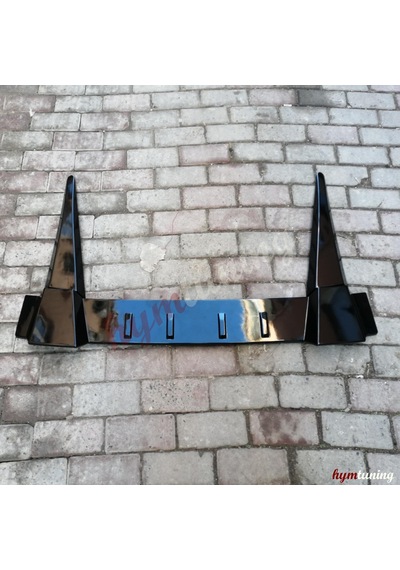 Honda Civic Fd6 Cam Üstü Spoiler 3 Parça Spoiler. Piano Black
