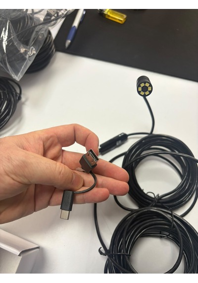 Uninet Android Ve Bilgisayar Uyumlu 15mm 15m Kablolu Genis Ac Ilı Yılan Kamera