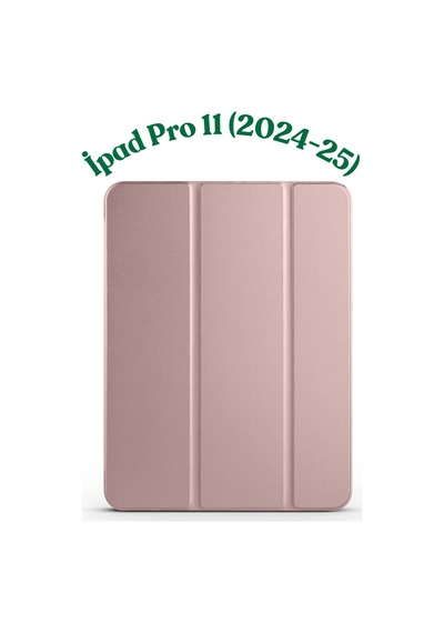 Fuchsia İpad Pro 11" M5 - 2025 İle Uyumlu Smart Cover Kalemlik Bölmeli Standlı Tablet Kılıfı Kapaklı Kılıf