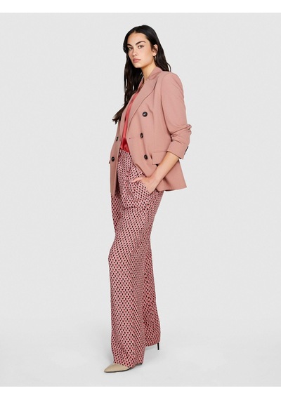 Sisley %100 Viskoz Desenli Palazzo Pantolon Kadın Siyah Pantolon - 323a4utslf03t