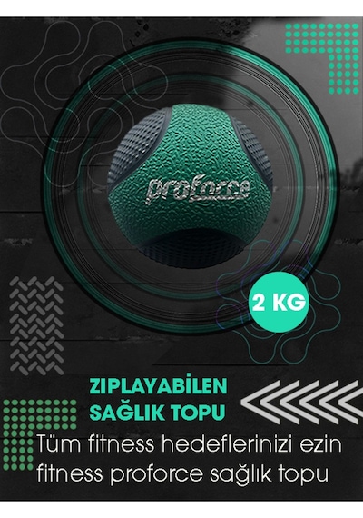 Proforce Zıplayan Sağlık Topu 2 Kg St2