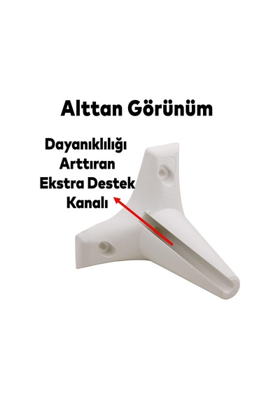 Aspen Mobilya Kanepe Sehpa Puf Koltuk Ayağı 12 Cm Beyaz Baza Ayak 4 Adet Altın - Beyaz