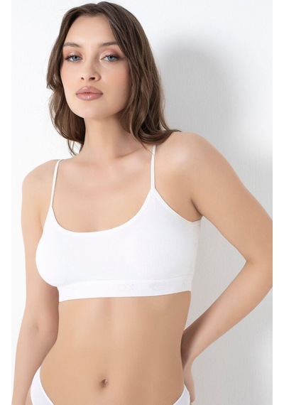 İp Askı Bambu Büstiyer Kadın 940 Beyaz
