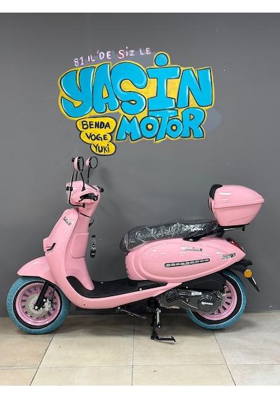 Yuki Bellını-s 50 Cc Motosiklet  2026 Model Pembe