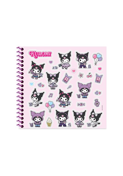 Kuromi 16 15 50 Yp. Çiz. Spiralli Sert Kapak Defter - No:3 Çok Renkli