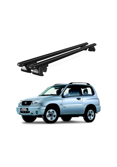 Venüs Suzuki Grand Vitara 3d 1999-2005 Uyumlu Siyah Ara Atkı Port Bagaj Tavan Barı