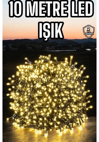 Hubrendy Tekno Led Işık 10 Metre Gün Işığı Parlak Ve Doğal Ağaç Süsleme