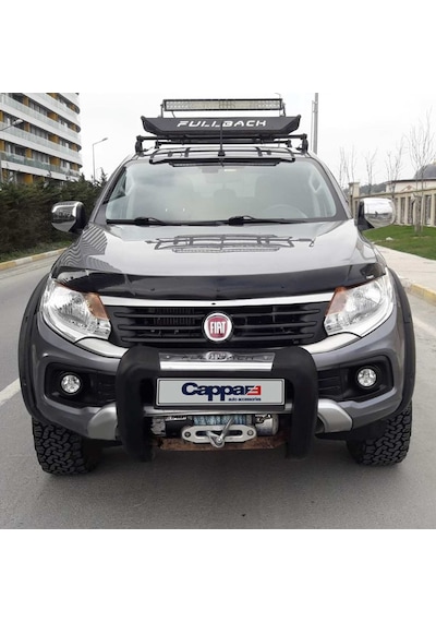 Cappafe Fiat Fullback Ön Kaput Koruma Rüzgarlık 4Mm Abs 2016-›