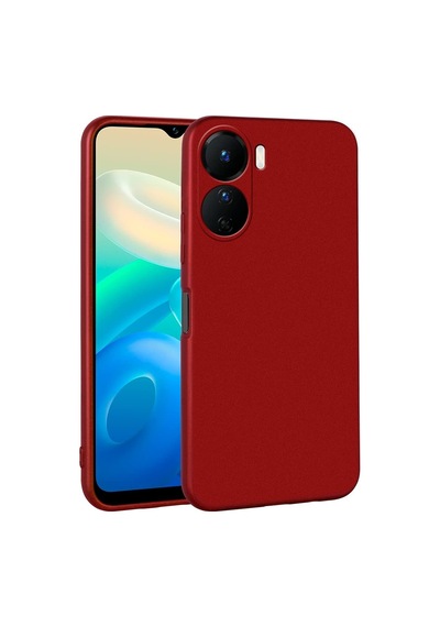 Vivo Y16 İle Uyumlu Kılıf Kırmızı Premier Silikon  Esnek İnce Geliştirilmiş Dayanıklı Darbe Karşıtı Yeni Tasarım Vivo Y16, Kırmızı Sku: Zeusb0c5895p9d