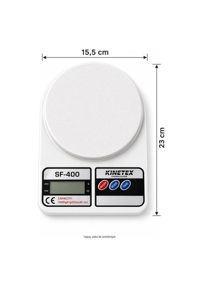 Sf-400 Dijital Hassas Mutfak Terazisi 10 Kg Kapasiteli 1 Gr Hassasiyetli Pilli Tartı Diğer