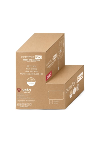 Kanz Comfortpro I-size 360 Isofıx Oto Koltuğu Gri