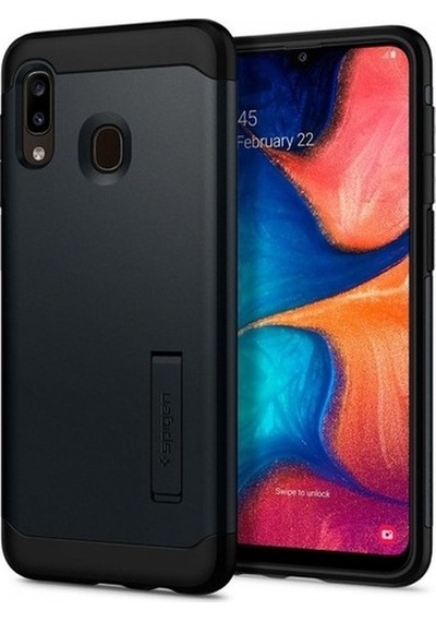 Spigen Galaxy Uyumlu A30 Kılıf Slim Armor Metal Slate