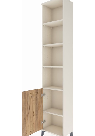 Arges Dolap 5 Raflı Tek Kapaklı 44x30x221 Aytaşı-çam Aytaşı
