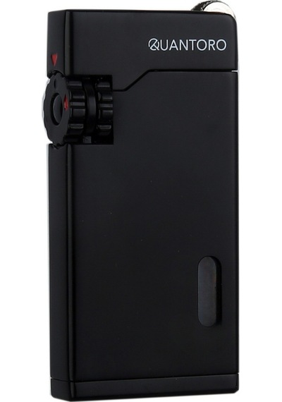 Quantoro Çift Torch Pürmüz Siyah Metal Puro Çakmağı - Trz1141