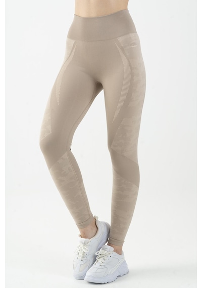Maraton Active Slimfit Kadın Fitness Açık Vizon Tayt 812081-açık Vizon