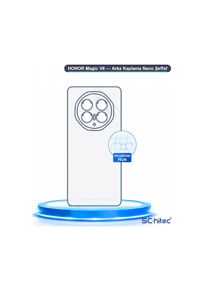 Schitec Honor Magic V6 Arka Yüzey Nano Hidrojel Koruyucu Film
