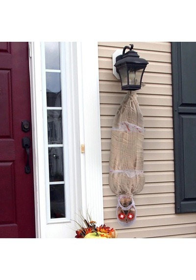 Halloween Sensörlü Işıklı Hareketli Mumya 25x75 Cm Yetişkin