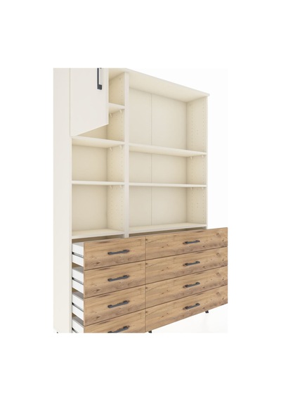 Arges Dolap 7 Raflı 8 Çekmeceli Tek Kapaklı 132x30x195 Aytaşı-aytaşı/çam Aytası/atlas Çam Arges Dolap 7 Raflı 8 Çekmeceli Tek Kapaklı 132x30x195 Aytaşı-aytaşı/çam Aytası/atlas Çam