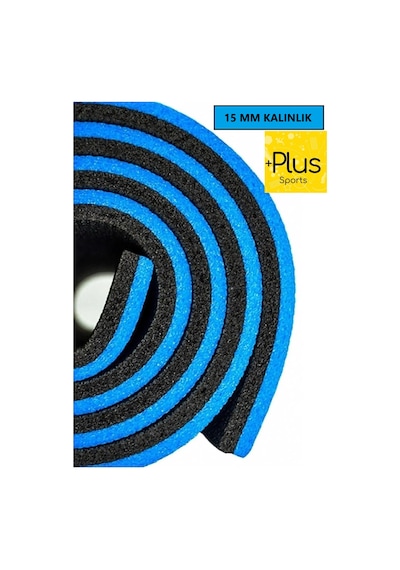 15 Mm En Kalın Egzersiz Pilates Minderi Kamp Yoga Mat Çift Taraflı 180x60 Pembe Siyah Mavi Mavi