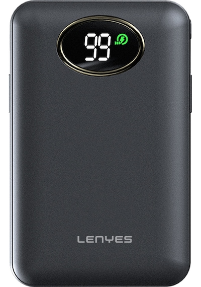 Lenyes PW222D Dijital Göstergeli Type-C Ve Lightning Kablolu Magsafe Powerbank