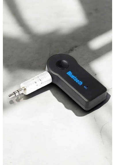 Kablosuz - 643 - Bluetooth Aux Araç Kiti Siyah - Csmo-tex - Hafıza Kartlı