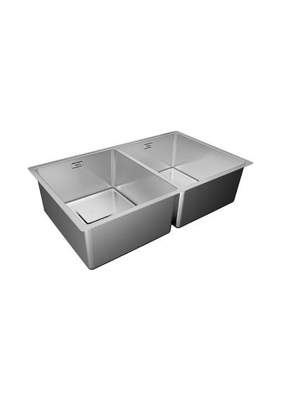 Teka Fle x linea Rs15 2B 740 Çift Hazneli Tezgahüstü/Tezgahasıfır (Flush) Tezgahaltı Paslanmaz Çelik Eviye - 115030009