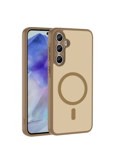 Galaxy A55 Kılıf M-safe Şarj Özellikli Zore Babet Kapak Galaxy A55 Zore - Kahverengi