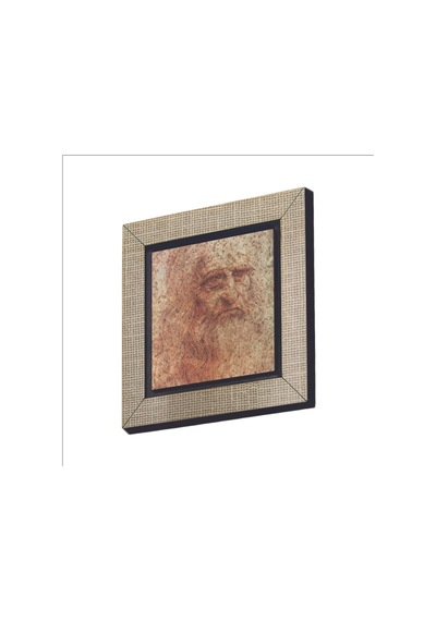 Otoportre Leonardo Da Vinci, 1512 Baskılı Mdf Magnet 7x7