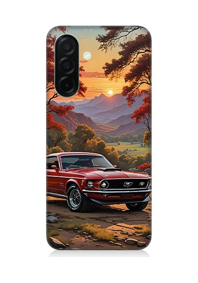 Samsung Galaxy A56 Uyumlu Klasik Araba  Desenli Silikon Kılıf