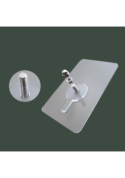 4 Adet Yapışkanlı Duvar Kancası Vidalı, Duvar Askısı - Duvar, Kapı Arkası, Mutfak Ve Banyo Kancaları Diğer