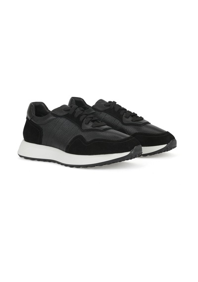 Ziya, Erkek Hakiki Deri Sneaker 1531026z265 Siyah 1531026z265 000 Siyah