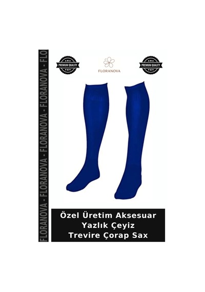 Floranova Özel Üretim Aksesuar Yazlık Çeyiz Trevire Çorap Sax Çok Renkli