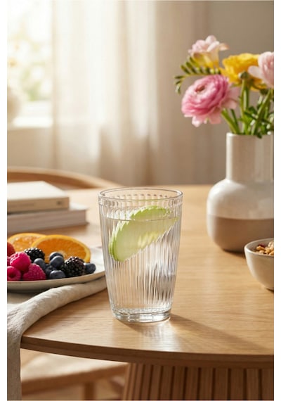 Lav Hestia Cam Meşrubat Bardağı 6'lı 415 ml (Büyük Su/Kokteyl Bardağı )