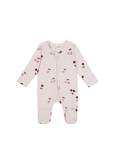 Velvet Bunny Cherry Blossom Kiraz Desenli Kız Bebek Tavşan Seti Çok Renkli