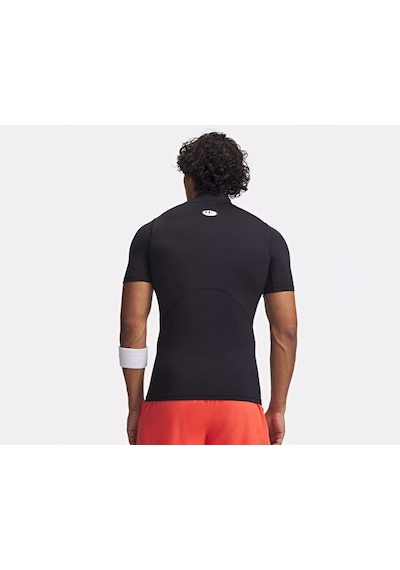 Under Armour Ua Hg Armour Comp Mock Ss Erkek Antrenman Tişörtü 1372586-001 Siyah