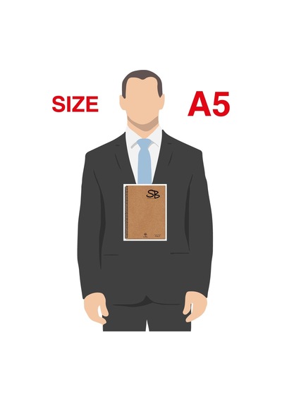 Etika Sb A5 140 Sayfa Defter Kraft Kapak Spiralli Hafif Kağıt Çiz