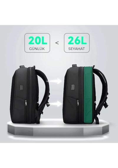 Mark Ryden Protector Iı Laptop Sırt Çantası Kilitli Usb Şarj Kitli Çanta Mr9405sj 00 45x15x30 Siyah