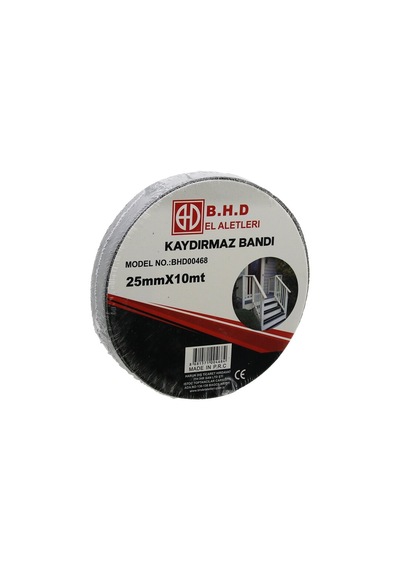 Go İthalat 25mm X 10mt Kaydırmaz Siyah Bant 25Mm Kaydırmaz-Siyah