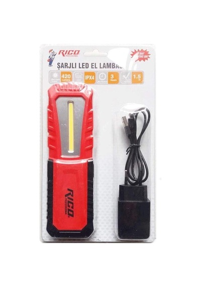 Tr Rico 013-rc0027 Şarjlı Ledli El Lambası Fener K16 240 Lm Lümen