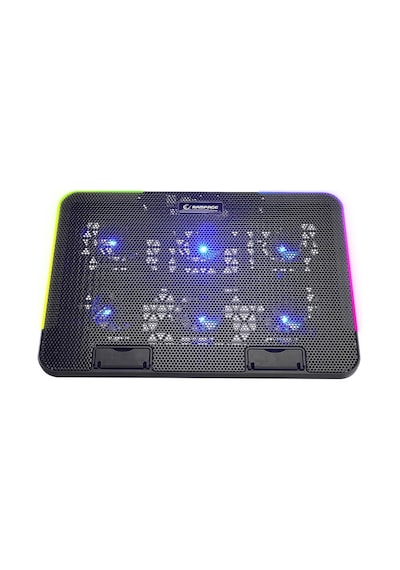 Rampage Sixpower R9 6 Fan RGB Işıklı Telefon Tutuculu Laptop Soğutucu