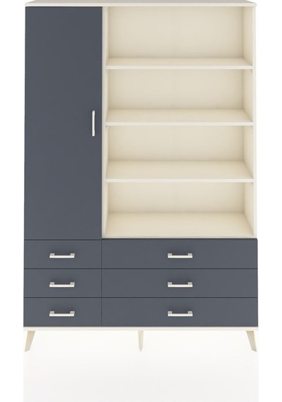 Arges Dolap 8 Raflı 6 Çekmeceli Tek Kapaklı 132x30x195 Aytaşı-antrasit/antrasit Antrasıt/antrasıt Arges Dolap 8 Raflı 6 Çekmeceli Tek Kapaklı 132x30x195 Aytaşı-antrasit/antrasit Antrasıt/antrasıt