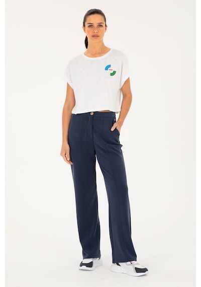 U.S. Polo Assn. Kadın Beyaz Bisiklet Yaka Tişört 50284353-VR013