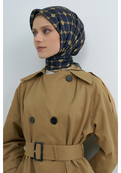 Armine Saf İpek Sura Eşarp-2026 İlkbahar-yaz- 953000d Lacivert-04