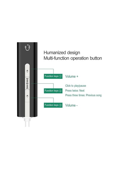 7.1 Usb Harici Stereo Ses Kartı 3.5mm Çevirici Dönüştürücü Ses Kartı 5072