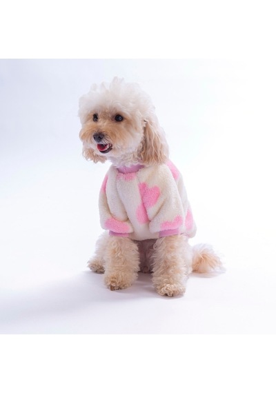 Cortina Sweet Sweat Peluş Köpek Kıyafeti Kedi Kıyafeti Köpek Sweati