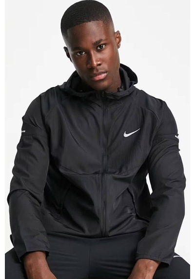 Nike Miler Running Full Zip Jacket Erkek Spor Ceket Siyah
