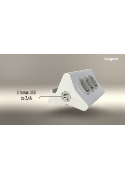 694810 Legrand 3 Priz + 2 Usb Li 1.5 Metre Kablolu Grup Priz