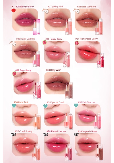 Peripera Ink Mood Glowy Tint 25 Hot Strawberry Soda Cafe