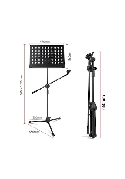 Lastvoice NT-110 Mikrofon + Şef Nota Standı Sehpası