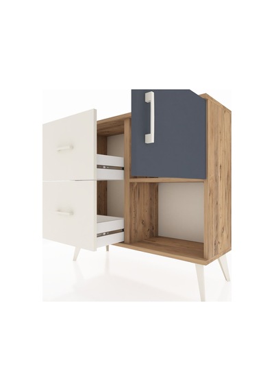 Arges Şifonyer Tek Raflı 2 Çekmeceli Tek Kapaklı 88x30x80 Çam-antrasit/aytaşı Antrasit/aytaşı Arges Şifonyer Tek Raflı 2 Çekmeceli Tek Kapaklı 88x30x80 Çam-antrasit/aytaşı Antrasit/aytaşı